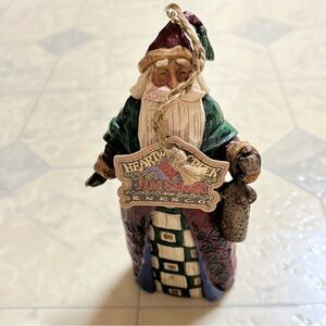 Jim shore 2002 Santa ornament Christmas decor figure
